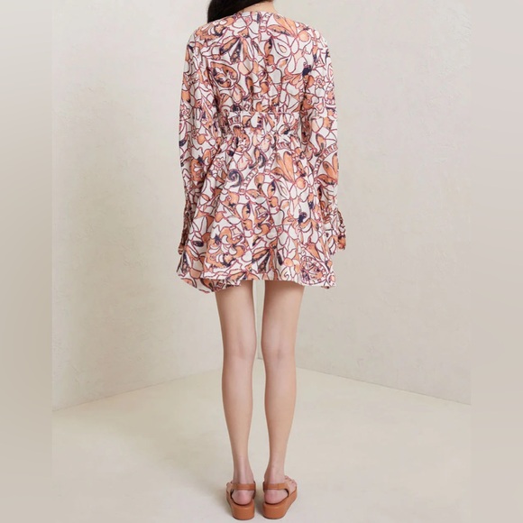 A.L.C. White Multi Salina Mini Dress - Size 6 - Picture 4 of 13